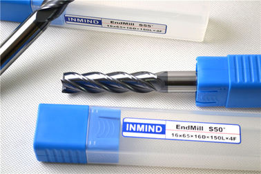 Mirco Solid Carbide Quảng End Mill HRC50 dài Flute với TiAlN tráng cho phay CNC
