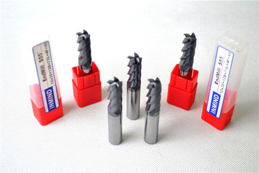 High Speed ​​thép vuông End Mill tiêu chuẩn với 45 ° Helix Angle / Chuẩn Loại Chiều dài