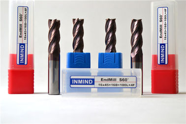Cao Thức ăn Tuỳ chỉnh vuông End Mill CNC chính xác cao Carbide cụ cắt HRC60