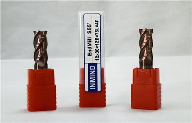 Bốn Flute Long Reach Solid Carbide Cuối Mills Flat Endmill với hiệu suất cao