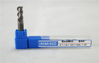 Spiral TiAlN tráng bóng Mũi Cuối Mills, Long Flute End Mills Đối cắt nhôm