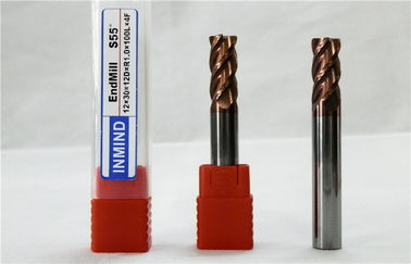 Dài Shank Bán kính góc End Mill / Góc làm tròn Cutter HRC55 Đối Cast Iron