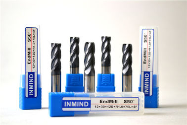 Tuỳ chỉnh Radius End Mills TiAlN tráng Cutters Đối với nhôm, Ball Nose End Mills