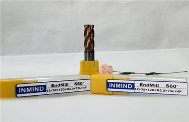 High Speed ​​Bán kính góc làm tròn End Mill Cutter HRC60 Carbide cụ cắt
