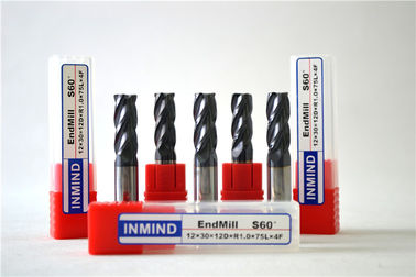 Coated khía Micro End Mill, hạt Bán kính góc End Mill Super-Fine
