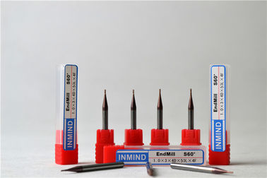 tốc độ cao Phay Micro End Mills Standard 2 Flute cụ HR C60 cắt