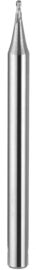 High Speed ​​2 Flute bóng Mũi Micro End Mills HRC55 Cutter 0.5-0.6um