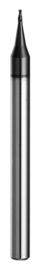 High Speed ​​2 Flute bóng Mũi Micro End Mills HRC55 Cutter 0.5-0.6um