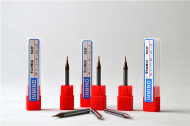 Tuỳ chỉnh hợp kim cứng Micro End Mills TiAlN phủ bóng Mũi Endmill 0.3um