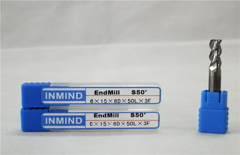 Spiral TiAlN tráng bóng Mũi Cuối Mills, Long Flute End Mills Đối cắt nhôm