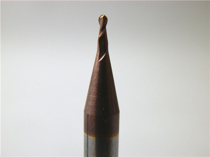 High Speed ​​2 Flute bóng Mũi Micro End Mills HRC55 Cutter 0.5-0.6um